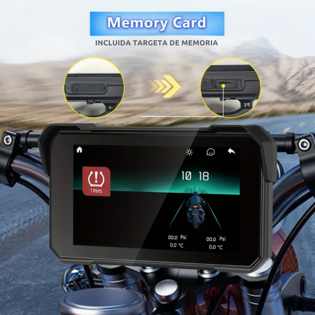 Radio con Pantalla Táctil para Moto – CarPlay y Android Auto Inalámbrico