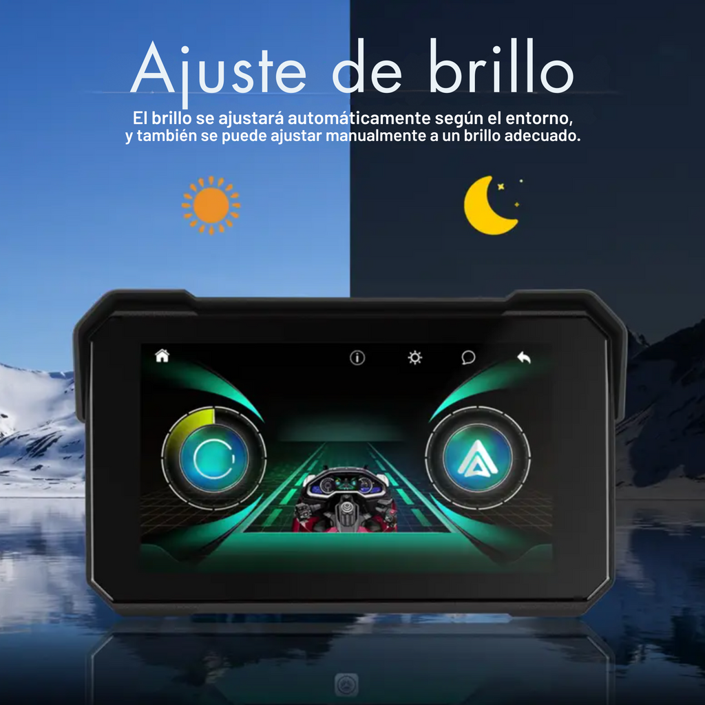 Radio con Pantalla Táctil para Moto – CarPlay y Android Auto Inalámbrico